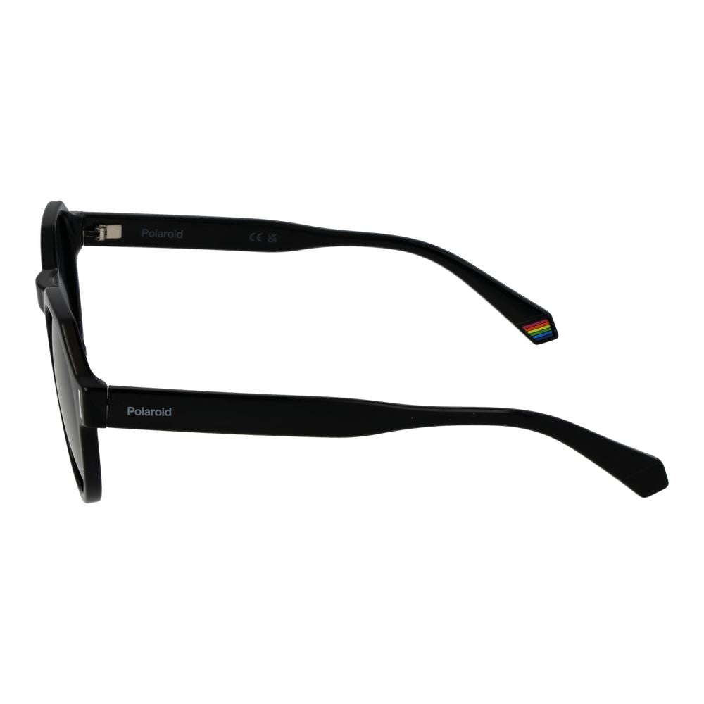 Polaroid Round Polarized Dark-Tint Polycarbonate Sunglasses - Black