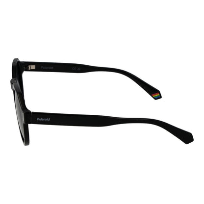 Polaroid Round Polarized Dark-Tint Polycarbonate Sunglasses - Black