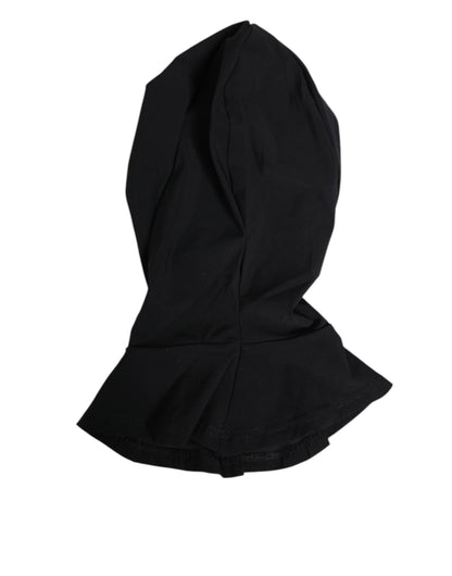 Dolce & Gabbana Stretch Nylon Hooded Face Mask - Black