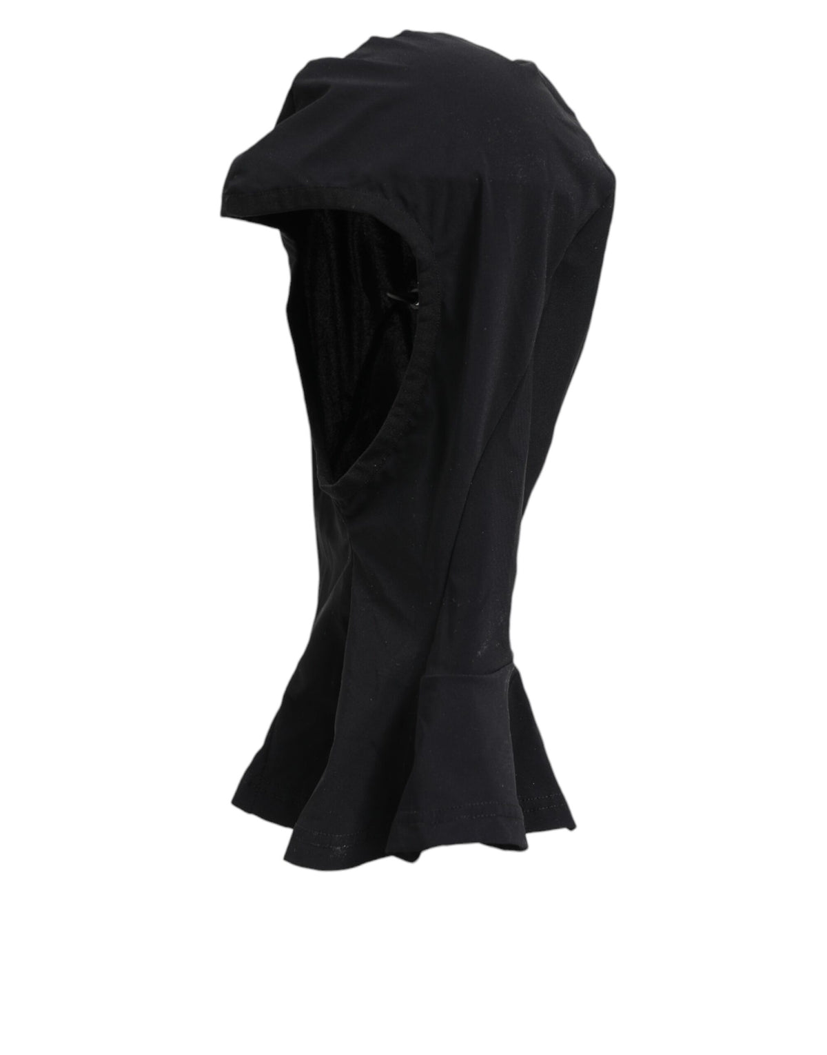 Dolce & Gabbana Stretch Nylon Hooded Face Mask - Black
