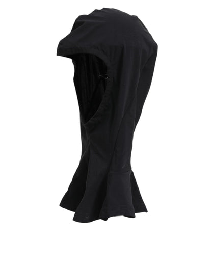 Dolce & Gabbana Stretch Nylon Hooded Face Mask - Black