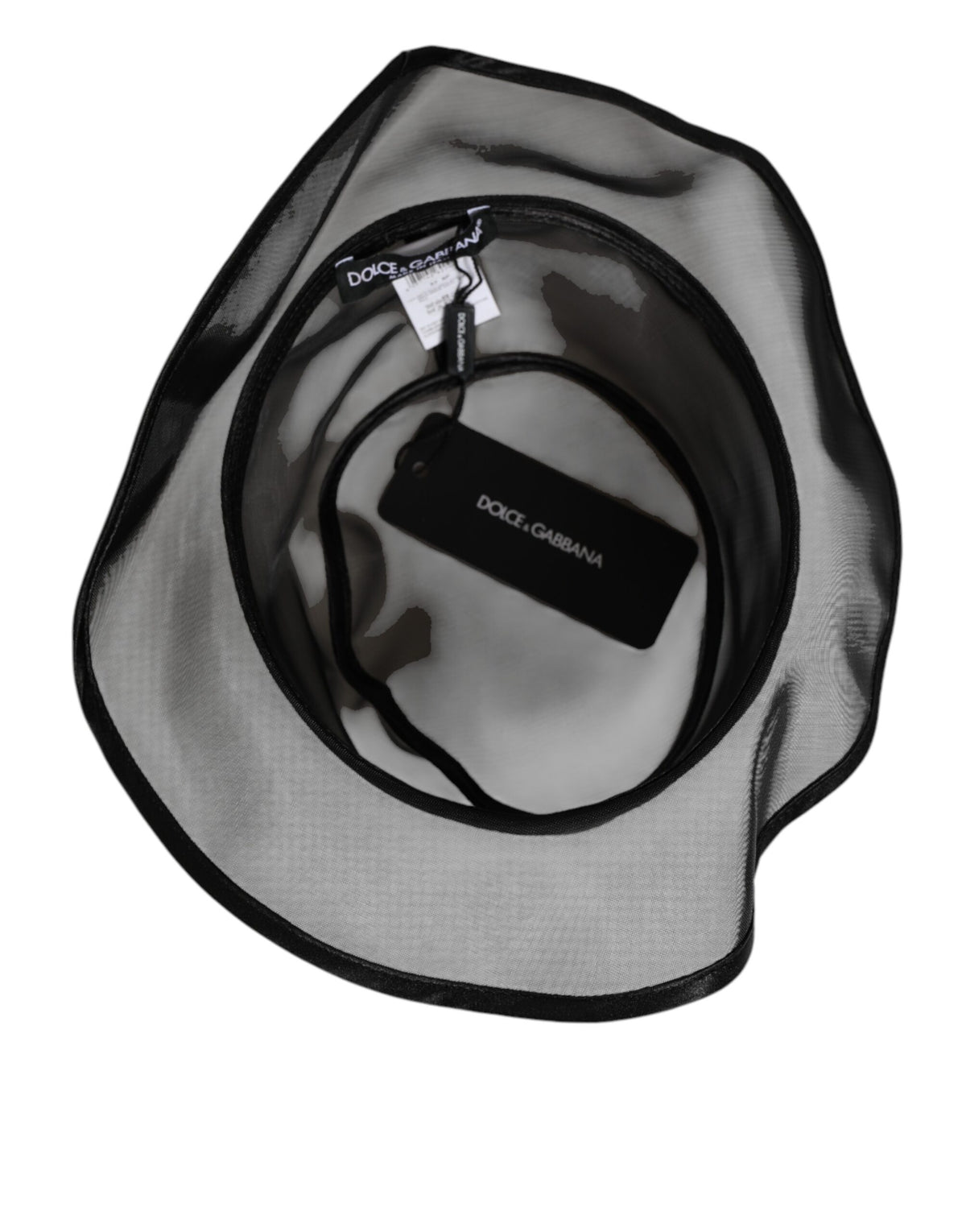Dolce & Gabbana Plush Silk & Fur Bucket Hat - Black