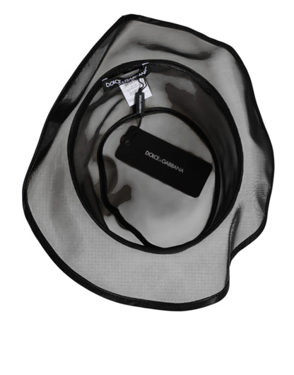 Dolce & Gabbana Plush Silk & Fur Bucket Hat - Black