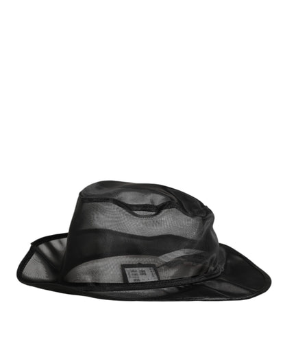 Dolce & Gabbana Plush Silk & Fur Bucket Hat - Black