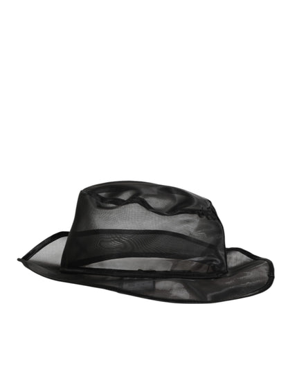 Dolce & Gabbana Plush Silk & Fur Bucket Hat - Black