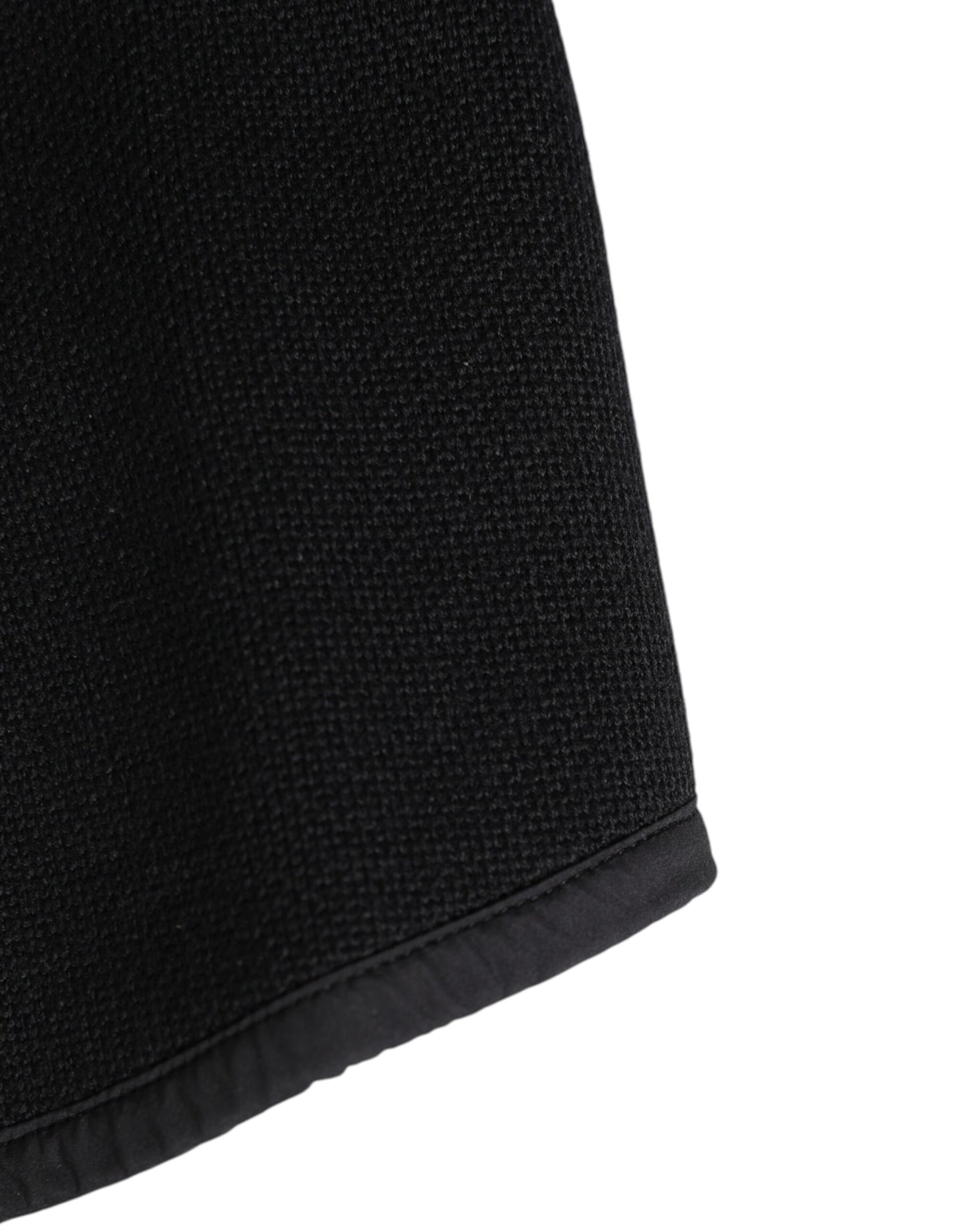 Dolce & Gabbana Black Lace Stole Knitted DG Logo Men One Size  Scarf