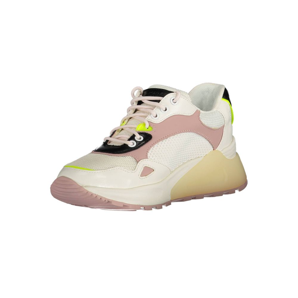 Sneakers by U.S. POLO ASSN. for women in polyester white presents a sumptuous silhouette from the Women's Athletic Polyester Sneakers collection, showcasing a sumptuous athletic style for an elevated aesthetic.