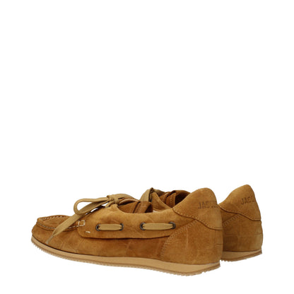 Loafer Slip-On Shoes by Jacquemus for men in suede leather brown features an dynamic silhouette from the Men's Suede Leather Loafer Slip-On Shoes collection, defined by a dynamic and for a dynamic look.