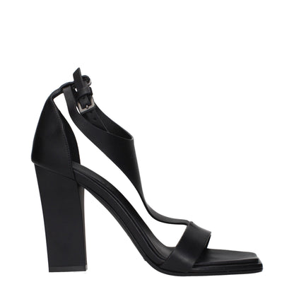 Stiletto Sandals by Max Mara for women in leather black features an statuesque Women's Leather Stiletto Sandals silhouette with a refined stiletto and elegant .