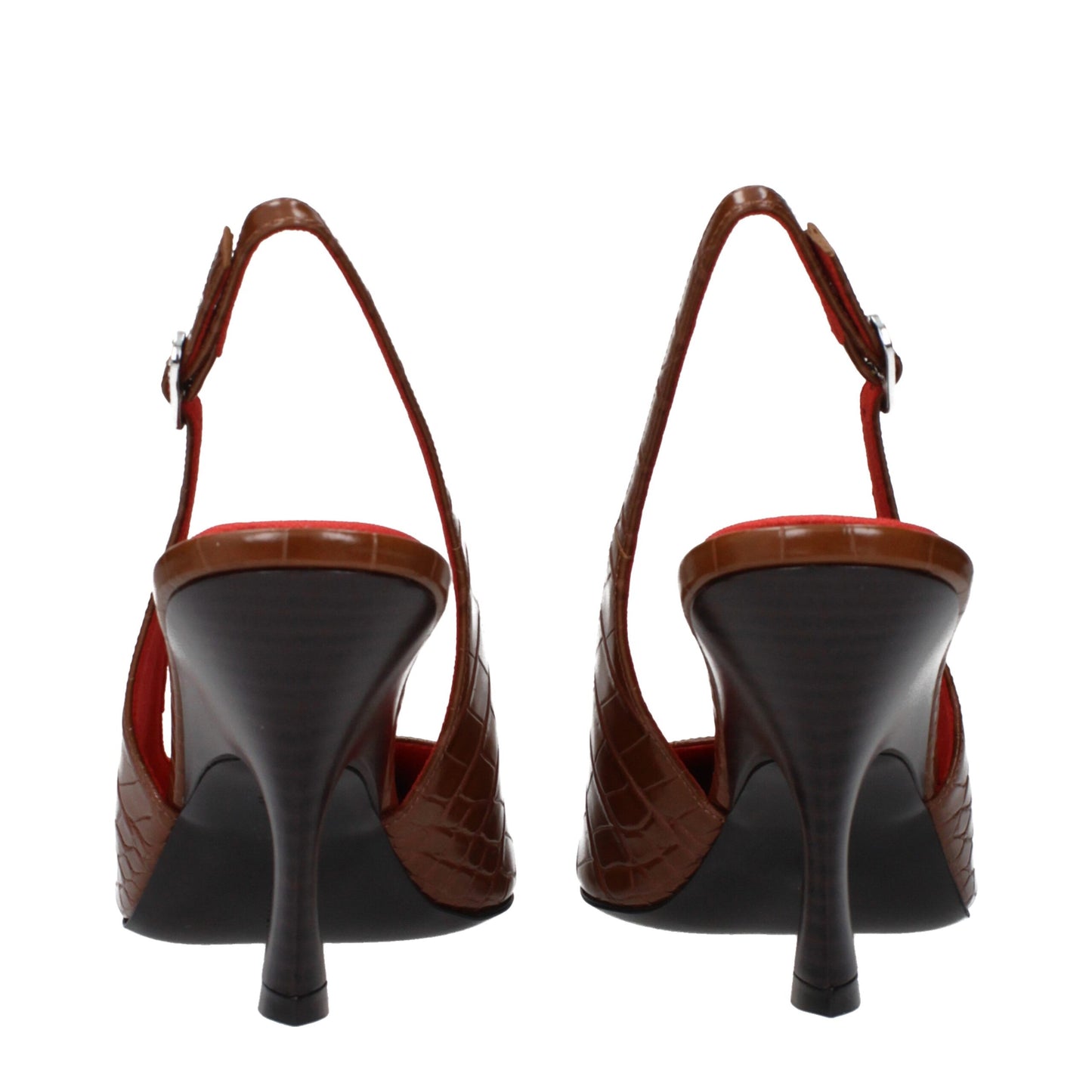 High-Heel Sandals Pumps Heels by Stella McCartney for women in leather brown showcases a exquisite silhouette, perfectly accentuating Women's Leather High-Heel Sandals Pumps Heels with a exquisite high-heel and exquisite .