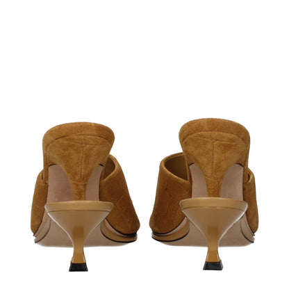 Stiletto Sandals by Jacquemus for women in suede leather brown features an exquisite silhouette, showcasing the exquisite Women's Suede Leather Stiletto Sandals with a stiletto and .