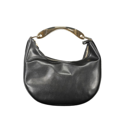Hobo Handbag by Twinset for women in polyethylene & polyurethane black & signature features a refined silhouette, showcasing a secure zipper, organized internal-pockets & cardholder, and versatile shoulder-strap & handle for a refined finish.