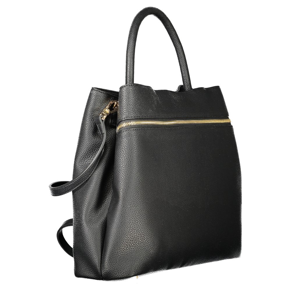 Tote Handbag by Twinset for women in polyethylene & polyurethane black features a signature silhouette, showcasing a secure snap & zipper and signature built-in-compartments, external-pockets & internal-pockets with versatile shoulder-strap, adjustable-strap & handle for a sophisticated look.