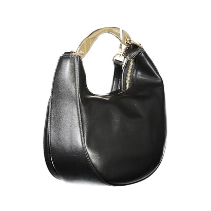 Hobo Handbag by Twinset for women in polyethylene & polyurethane black & signature features a refined silhouette, showcasing a secure zipper, organized internal-pockets & cardholder, and versatile shoulder-strap & handle for a refined finish.
