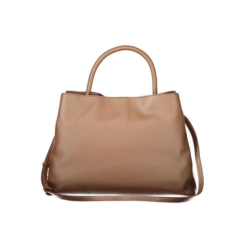 Evening Tote Handbag by Twinset for women in polyethylene & polyurethane brown & signature features an refined silhouette, showcasing a secure , ample built-in-compartments & internal-pockets, and versatile shoulder-strap, adjustable-strap & detachable-strap for a sophisticated refined aesthetic.