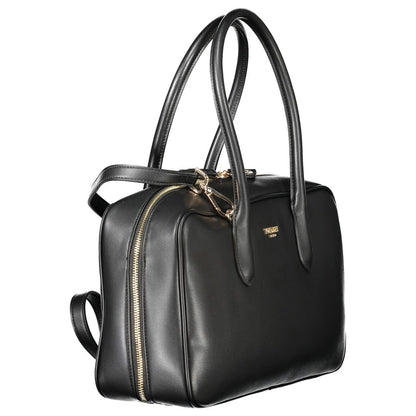Handbag by Twinset for women in polyethylene & polyurethane black features a exquisite silhouette, showcasing a secure zipper and exquisite internal-pockets with versatile shoulder-strap, handle & adjustable-strap for a exquisite finish.