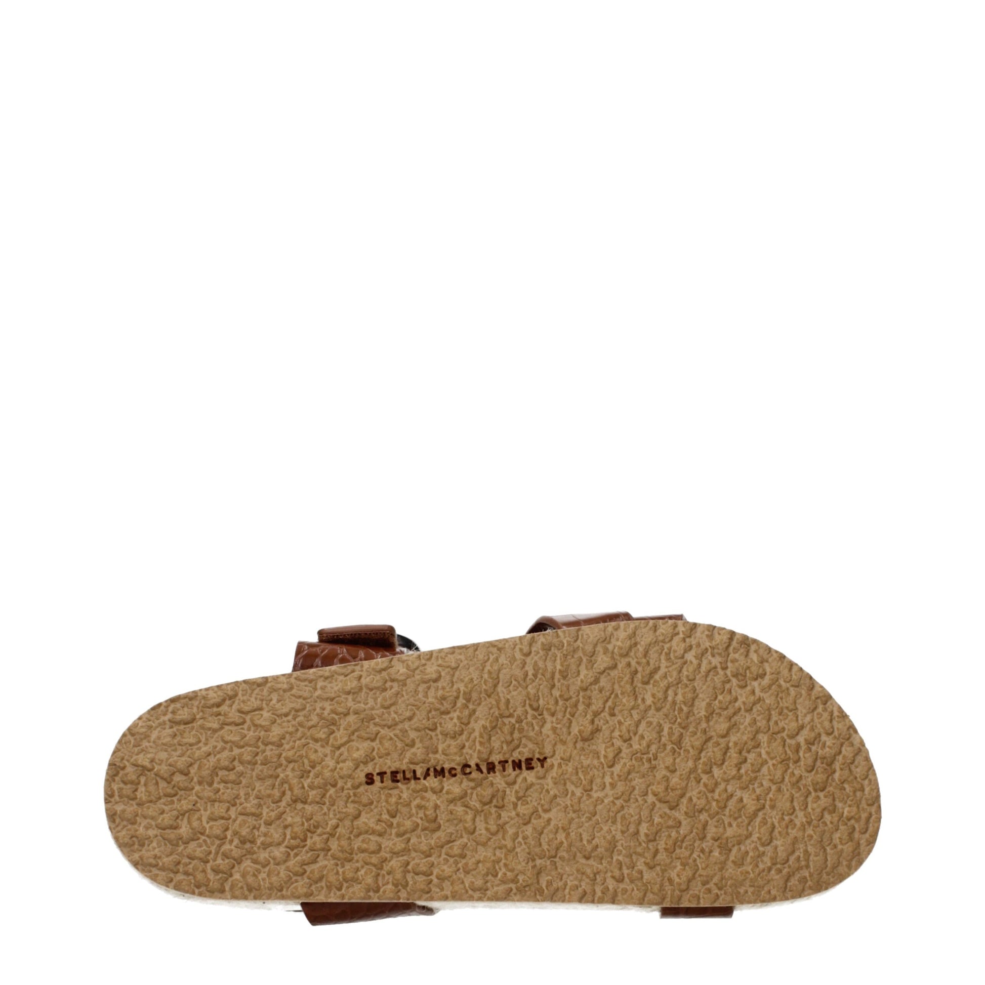 Flat Sandals by Stella McCartney for women in leather brown features an statuesque Women's Leather Flat Sandals silhouette with a refined flat and elegant .