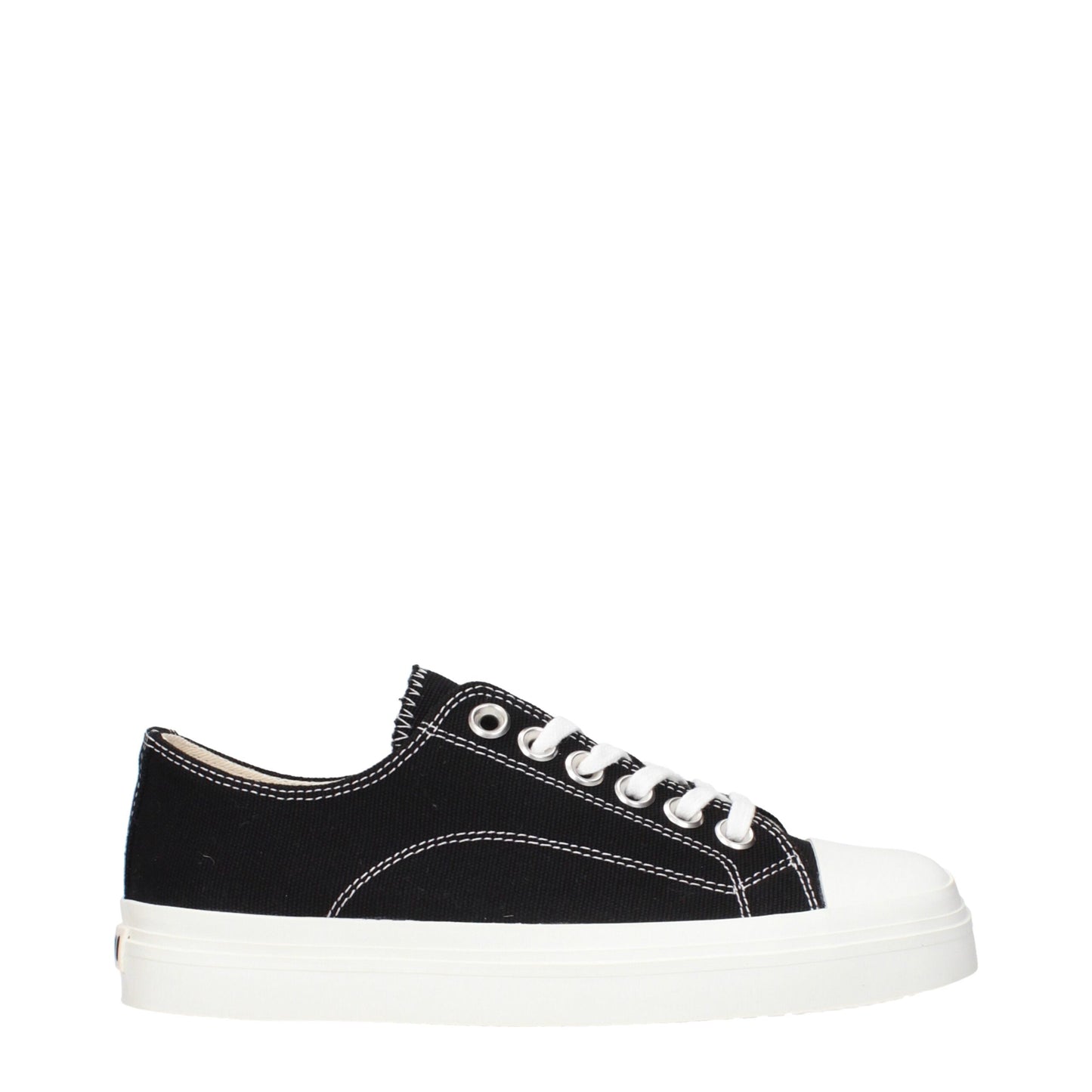 Sneakers by Moschino for women in fabric black presents a impeccable silhouette as Women's Low Top Fabric Sneakers, expertly defined by a impeccable low-top style for a impeccable, high-fashion look.