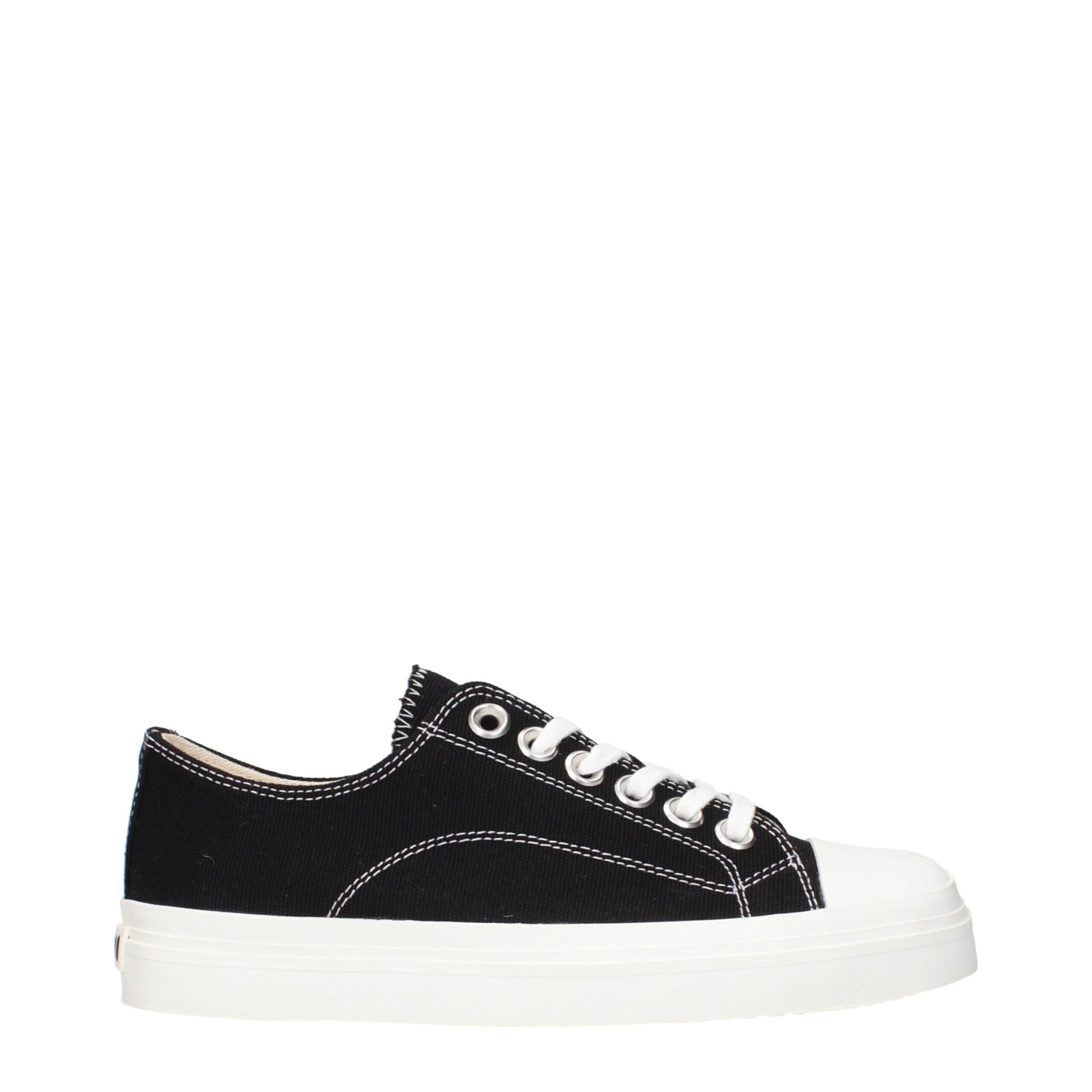 Sneakers by Moschino for women in fabric black presents a impeccable silhouette as Women's Low Top Fabric Sneakers, expertly defined by a impeccable low-top style for a impeccable, high-fashion look.