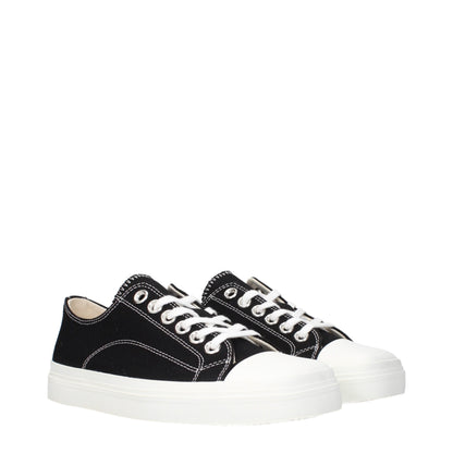 Sneakers by Moschino for women in fabric black features an versatile design from the Women's Low Top Fabric Sneakers collection, highlighting a versatile low-top style for a premium, high-fashion look.