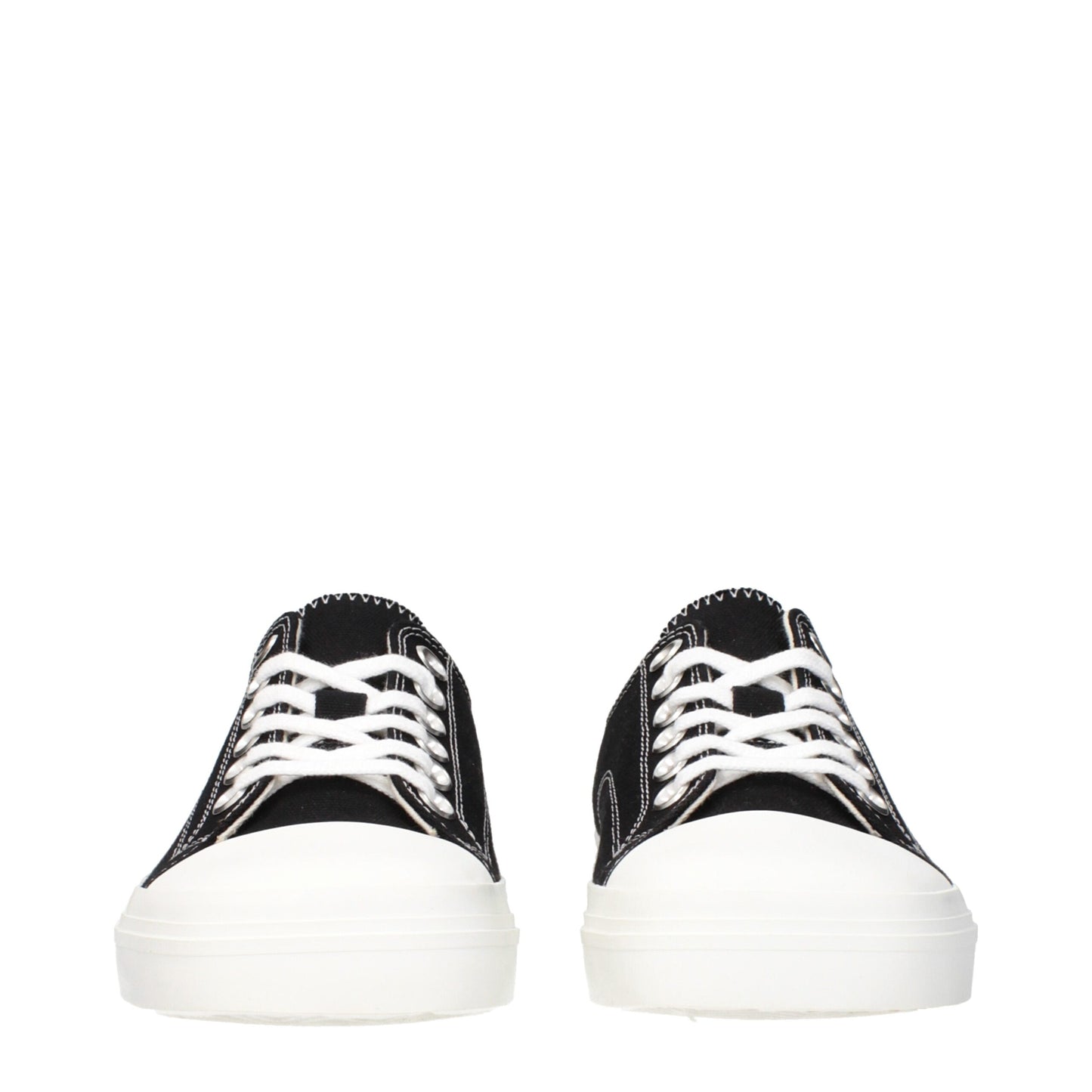 Sneakers by Moschino for women in fabric black presents a on trend silhouette from the Women's Low Top Fabric Sneakers collection, showcasing a on trend low-top style for an elevated aesthetic.