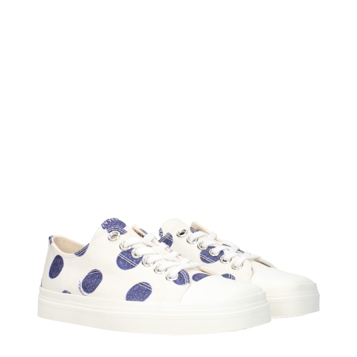 Moschino Women's Low Top Fabric Sneakers - White