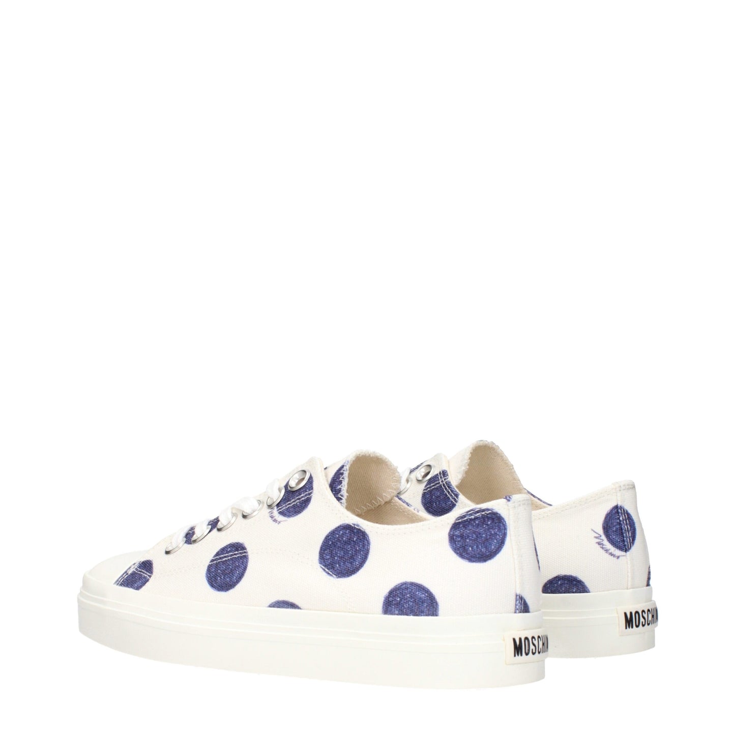 Moschino Women's Low Top Fabric Sneakers - White