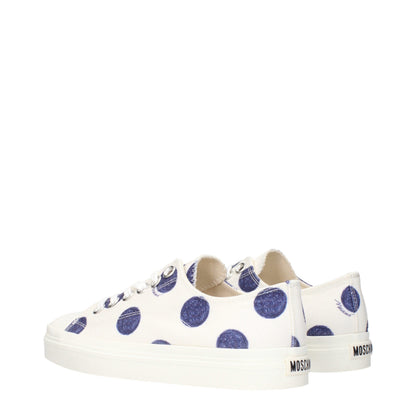 Moschino Women's Low Top Fabric Sneakers - White