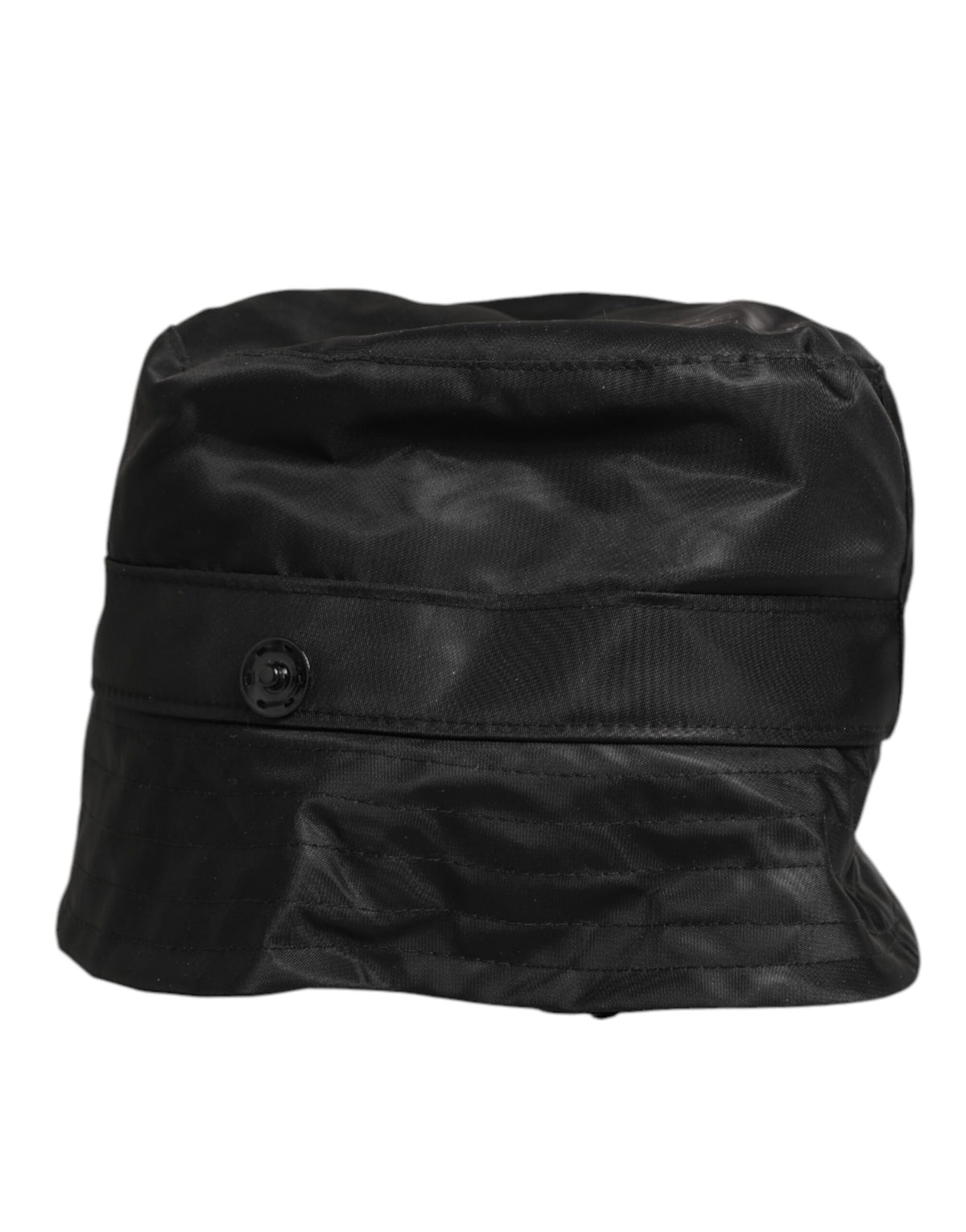 Dolce & Gabbana Cotton Polyamide & PVC Bucket Hat - Black