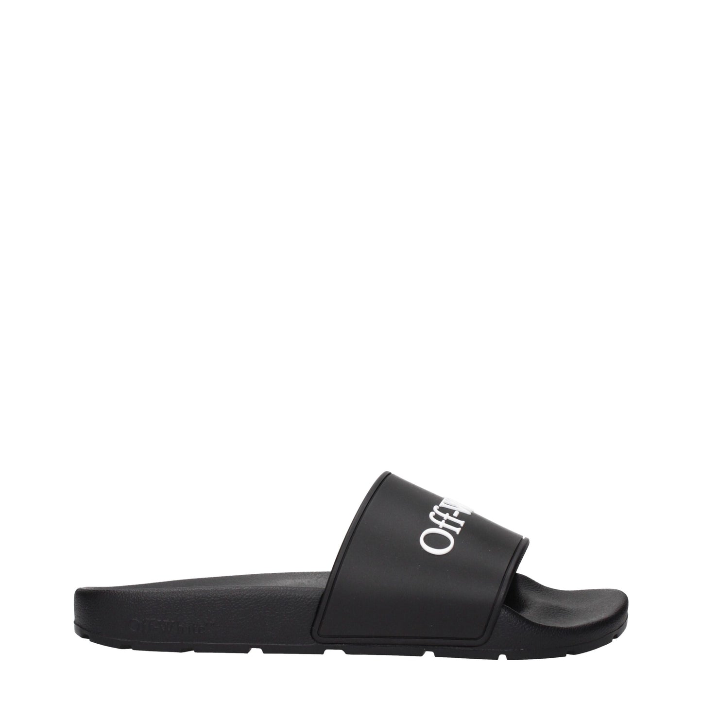 Off-White Women's Cotton & Rubber Clogs Slippers - Black White