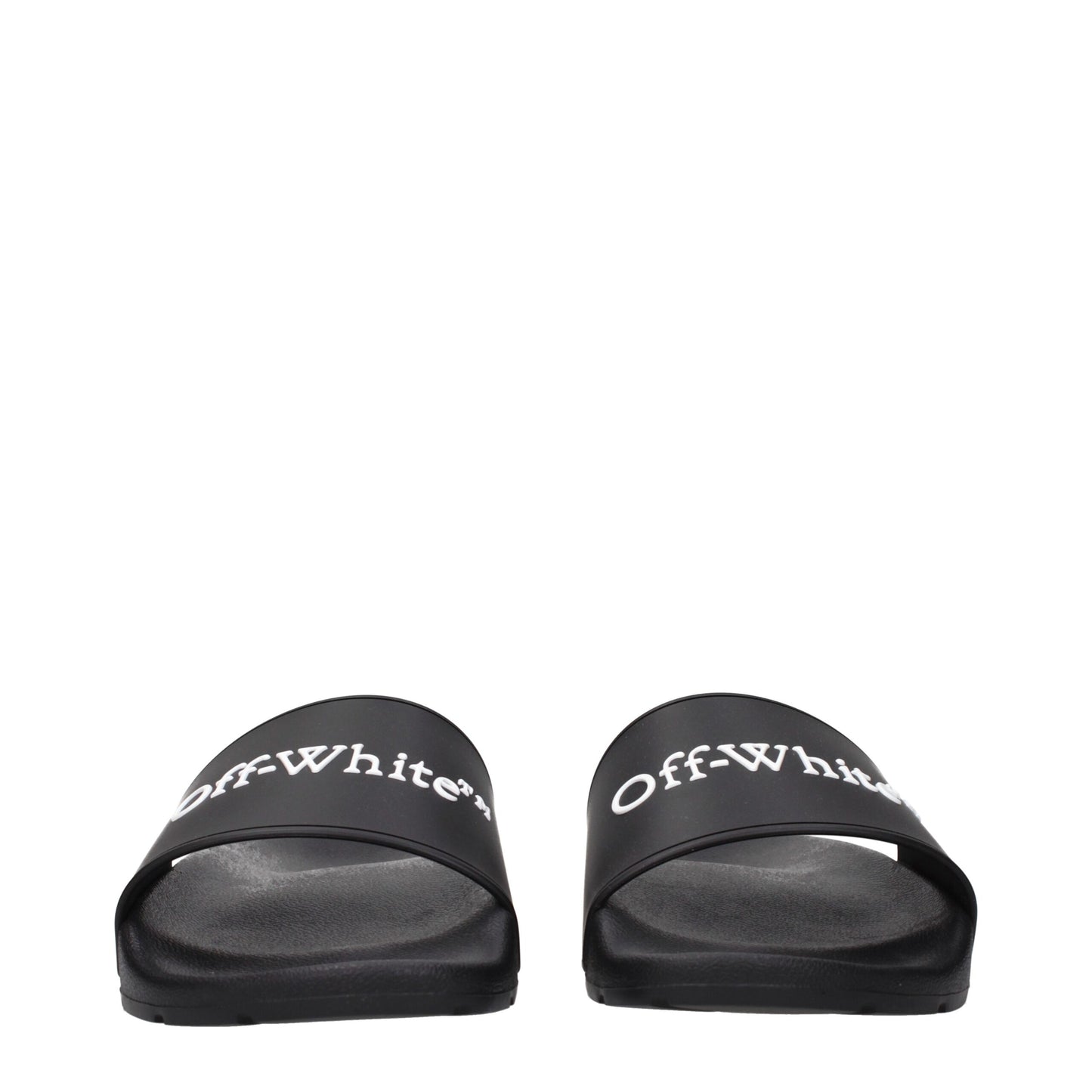 Clogs Slippers from Off-White for men in cotton & rubber black & white features a dynamic design from the Men's Cotton & Rubber Clogs Slippers collection, highlighting a with a and functional .