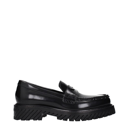 This Flat Loafer Slip-On Shoes by Off-White for women in leather black & white features an exquisite silhouette from the Women's Leather Flat Loafer Slip-On Shoes collection, defined by a sophisticated flat and elegant .