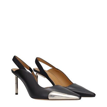 High-Heel Sandals Pumps Heels by Off-White for women in leather black & white showcases a exquisite silhouette, perfectly accentuating Women's Leather High-Heel Sandals Pumps Heels with a exquisite high-heel and exquisite .