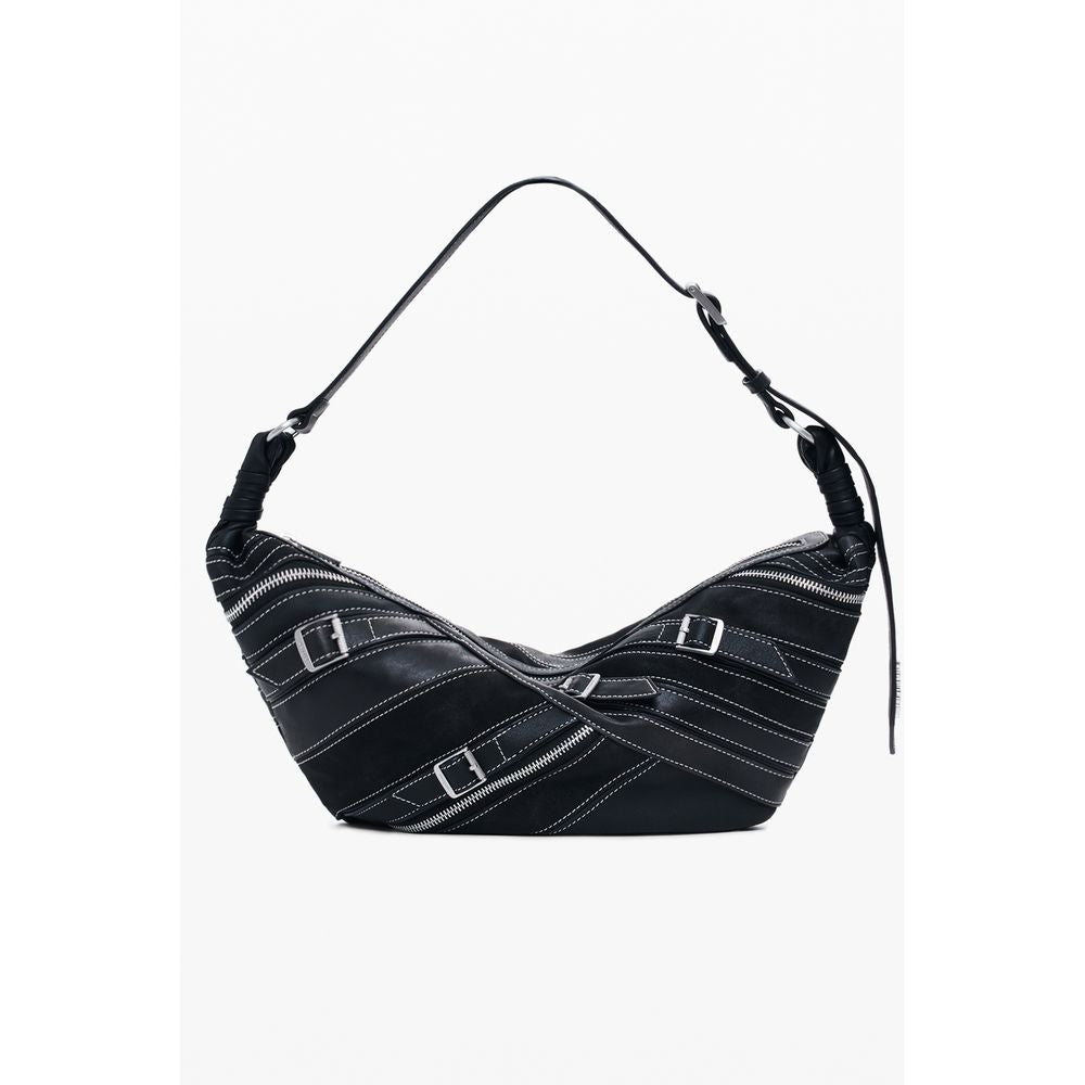Shoulder Handbag by Desigual for women in polyurethane leather black features a refined silhouette, showcasing a secure zipper, organized , and versatile shoulder-strap & adjustable-strap for a refined finish.