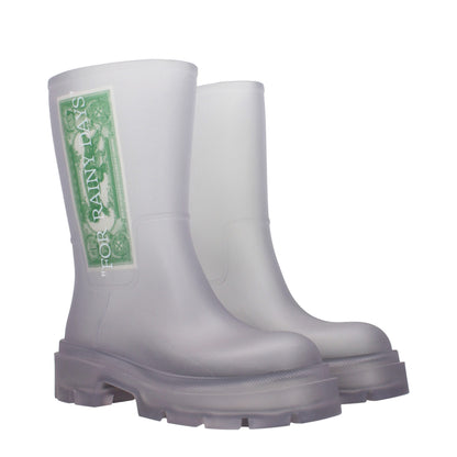Ankle Boots by Off-White for men in pvc transparent & white features an high-performance silhouette, showcasing the sophisticated design of the Men's PVC Ankle Boots with a and a refined .