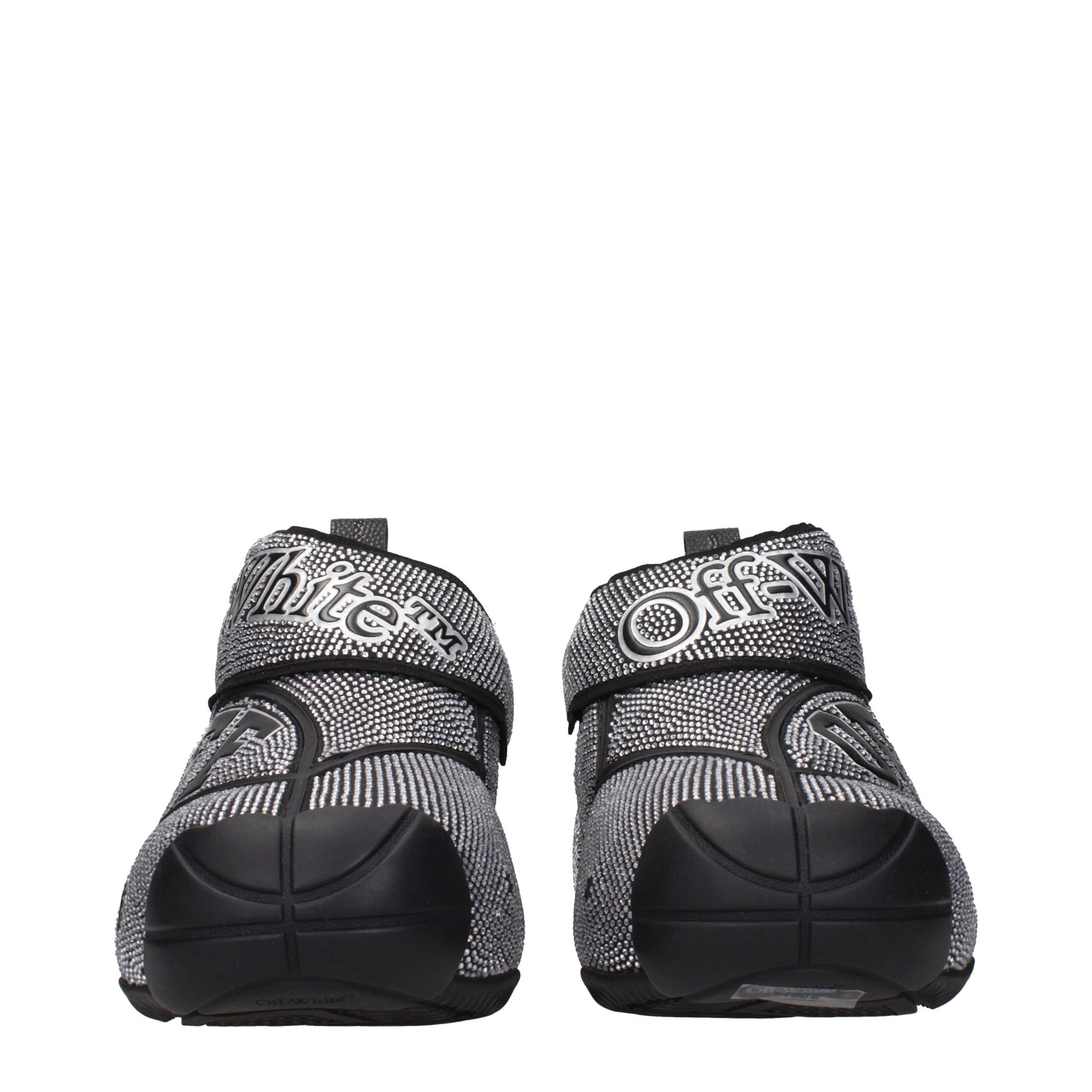 Sneakers by Off-White for men in cotton & rhinestone black & white features an versatile design from the Men's Fashion Cotton & Rhinestone Sneakers collection, highlighting a versatile fashion style for a premium, high-fashion look.