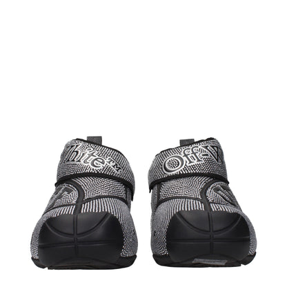 Sneakers by Off-White for men in cotton & rhinestone black & white features an versatile design from the Men's Fashion Cotton & Rhinestone Sneakers collection, highlighting a versatile fashion style for a premium, high-fashion look.