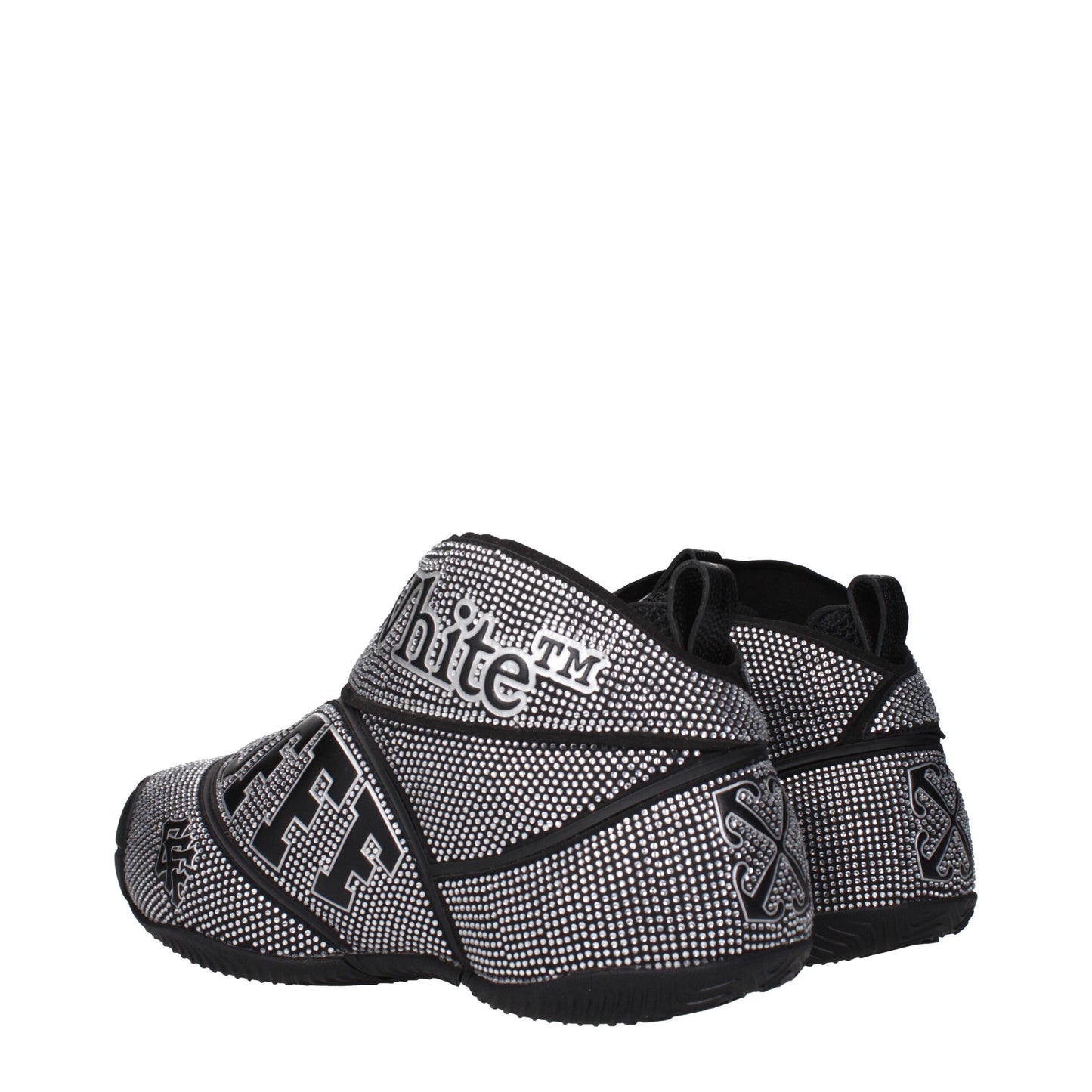 Sneakers by Off-White for men in cotton & rhinestone black & white features an timeless silhouette from the Men's Fashion Cotton & Rhinestone Sneakers collection, showcasing a signature fashion style with an timeless finish.