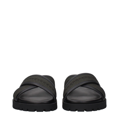 Flat Sandals by Off-White for men in fabric and green & white presents a captivating silhouette, showcasing the signature style of the Men's Fabric Flat Sandals with a captivating flat and captivating .