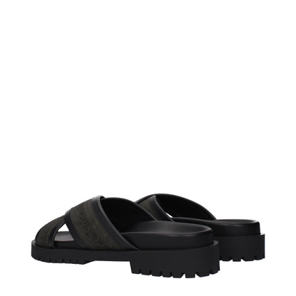Flat Sandals by Off-White for men in fabric green & white showcases a sculptural silhouette as Men's Fabric Flat Sandals, defined by a sculptural flat and sculptural for a sculptural look.