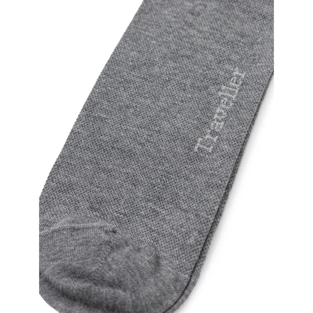 Socks by ZEGNA for men in polyamide cotton gray features an stylish silhouette, showcasing the stylish design of this Men's Polyamide Cotton Socks with a stylish finish.