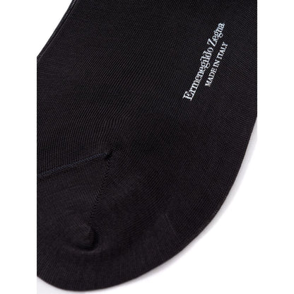 Socks by ZEGNA for men in cotton gray features a snug silhouette, artfully capturing the essence of the snug Men's Cotton Socks design for a sophisticated look.