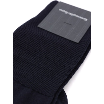 Socks by ZEGNA for men in merino wool navy features an stylish silhouette, showcasing the stylish design of this Men's Merino Wool Socks with a stylish finish.