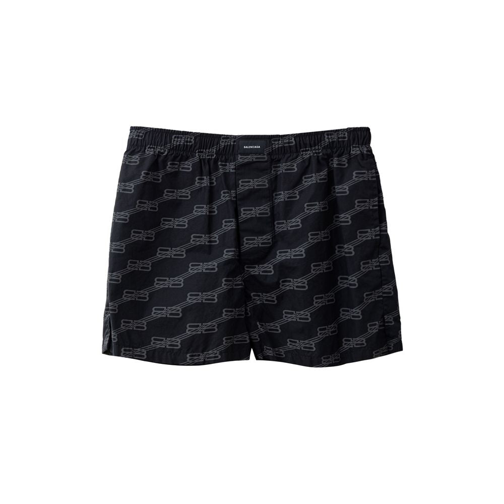 Bermuda Shorts by Balenciaga for women in cotton black features a sartorial silhouette, showcasing a sartorial and short with a sophisticated for a sartorial look.