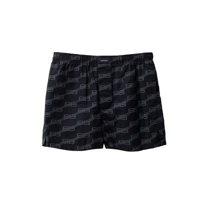 Bermuda Shorts by Balenciaga for women in cotton black features a sartorial silhouette, showcasing a sartorial and short with a sophisticated for a sartorial look.