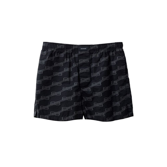 Bermuda Shorts by Balenciaga for women in cotton black features a sartorial silhouette, showcasing a sartorial and short with a sophisticated for a sartorial look.