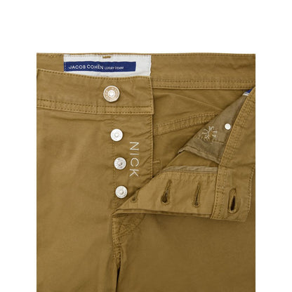 Trousers by Jacob Cohen for men in yellow features an on trend silhouette, showcasing a sophisticated skinny & slim with a long and for an on trend finish.