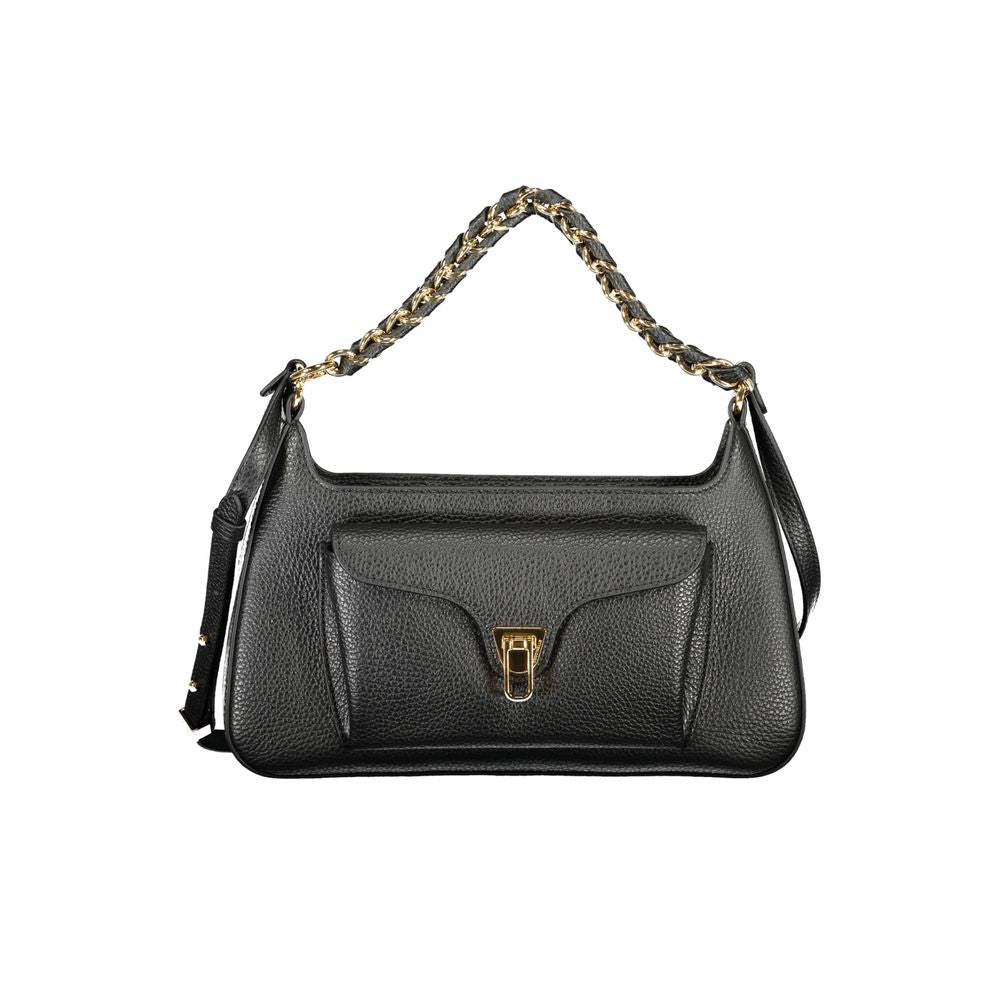 Handbag by Coccinelle for women in leather black & print features a exquisite silhouette, showcasing a secure zipper and exquisite external-pockets & internal-pockets with versatile shoulder-strap, adjustable-strap & handle for a exquisite finish.