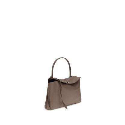 Shoulder Flap Bag by Balenciaga for women in bos taurus calf leather gray features a effortless sophistication silhouette, secured by a snap & flap with ample and versatile shoulder-strap & handle for a effortless sophistication finish.