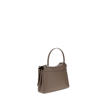 Shoulder Flap Bag by Balenciaga for women in bos taurus calf leather gray features an effortlessly chic silhouette with a secure snap & flap, ample , and versatile shoulder-strap & handle for effortlessly chic everyday luxury.